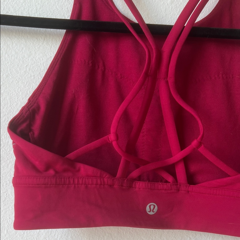 Lululemon Athletica Bold Red Sports Bra - Picture 3 of 4